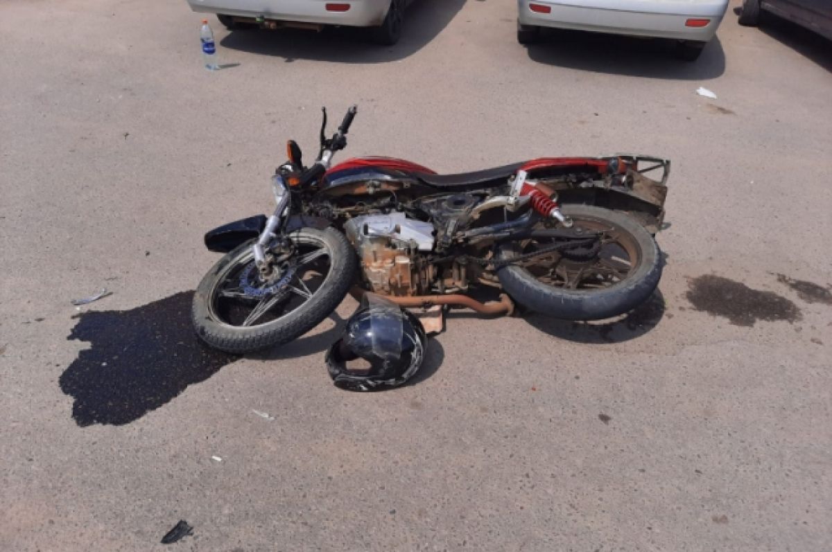 Мотоцикл после аварии