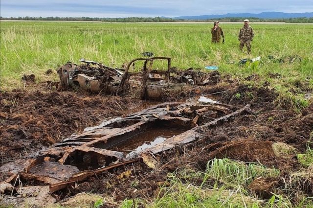 Фрагменты самолета P-63 Kingcobra обнаружили в районе села Успенское.