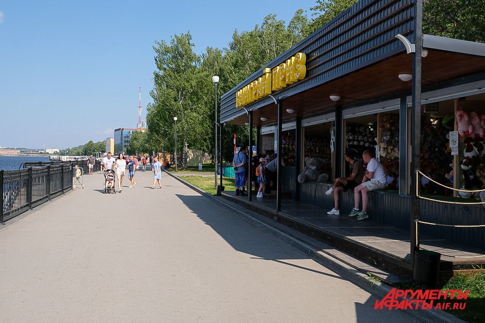 Пермская набережная: лето 2021.