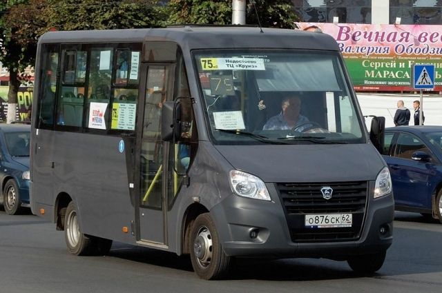 В Рязани на маршруте №75 теперь будут работать автобусы среднего класса