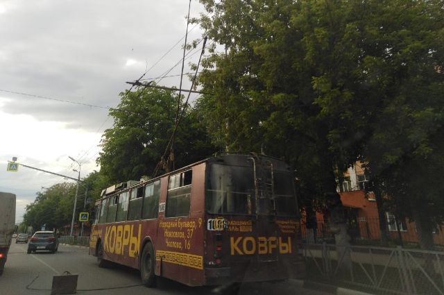 В Рязани временно изменили схему движения троллейбуса №6
