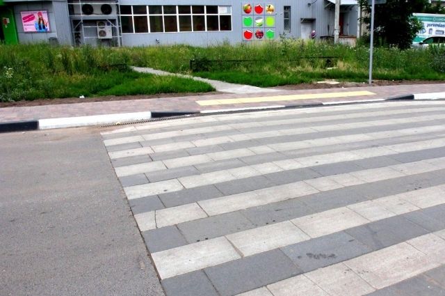 Экспериментальный пешеходный переход появился в Рязани