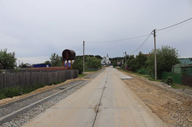 Строительство новой дороги на улице Центральной должны были закончить 30 июня