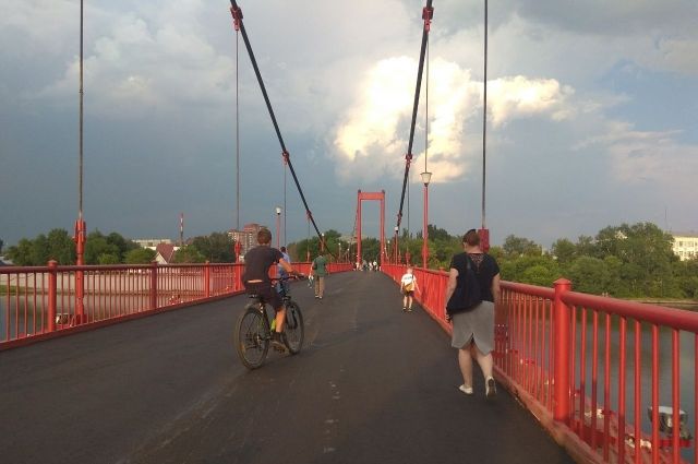 На Подвесном мосту в Пензе обновили асфальтовое покрытие