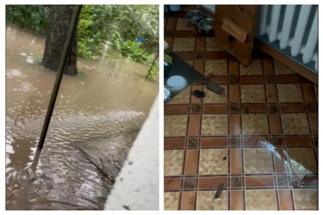 В Перми многоквартирный дом затопило после ливня, вода стоит в квартирах