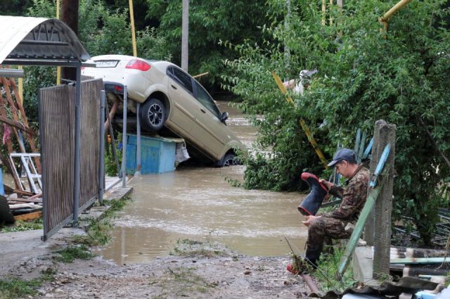 Последствия ливней в Бахчисарайском районе Крыма