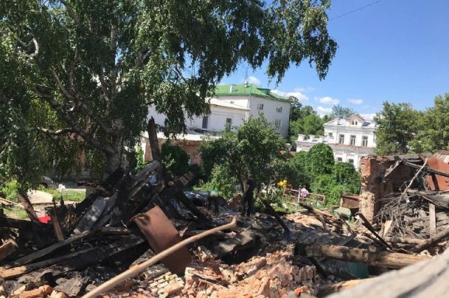 В центре Ульяновска рухнул объект культурного наследия