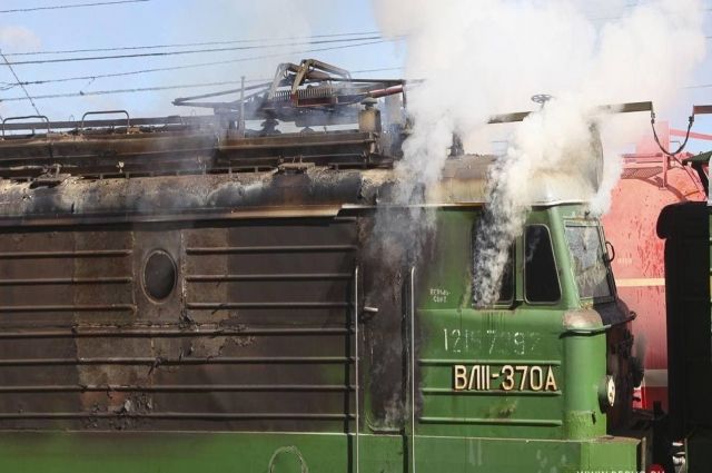 После пожара на поезде в Свердловской области начата проверка