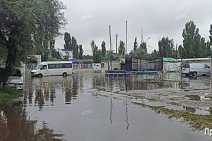 В курортном Коблево затопило базы отдыха