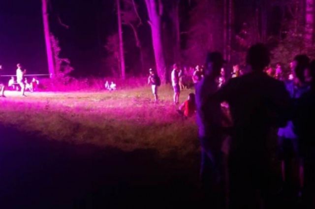 В лесопарке в Пскове полицейские обнаружили нелегальную дискотеку