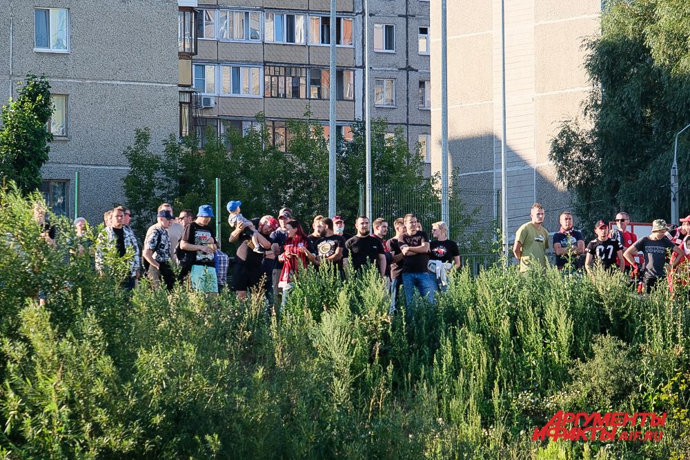 Футбольный матч «Амкар Пермь» – «Тюмень» в Перми.