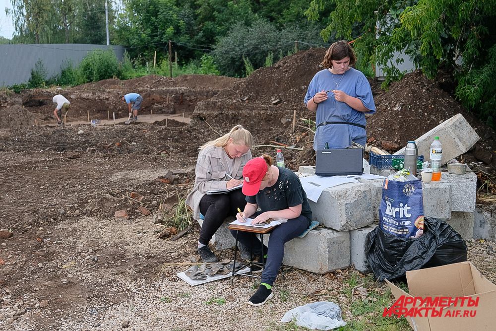 Археологические раскопки в историческом центре Перми.