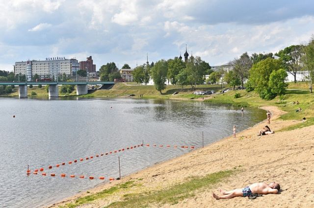На Центральном пляже в Ярославле появились листовки о запрете купания