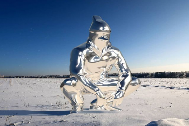 Свердловский художник создаёт статую 