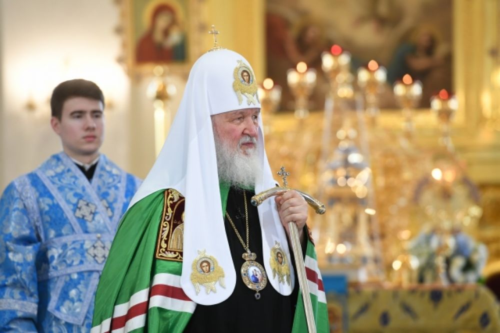 Глава РПЦ в 2016 году заложил первый камень в фундамент, а в 2021 году приехал на освящение собора.