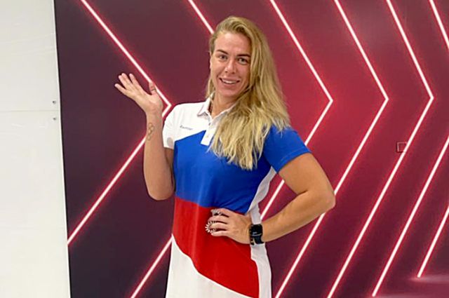 Анна Тимофеева в новой форме олимпийской сборной.