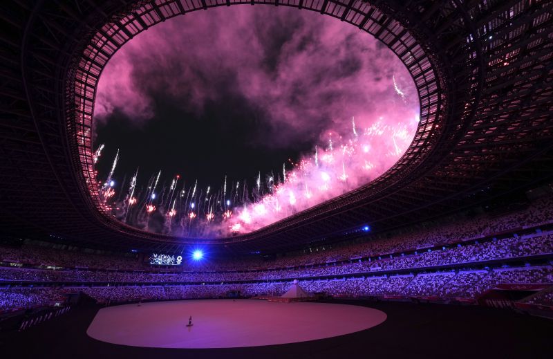 Церемония открытия на Национальном олимпийском стадионе