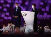 Президент Международного олимпийского комитета Томас Бах и председатель организационного комитета «Токио-2020» Сэйко Хасимото на церемонии открытия на Национальном олимпийском стадионе