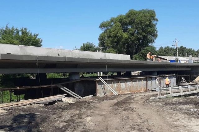 Реконструкция моста через реку Сельдь в Ульяновске близится к завершению