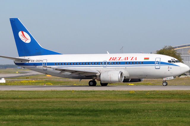 РИА Новости: самолет Belavia садился с одним выключенным двигателем