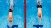 Американский спортсмен Райан Мёрфи и российский спортсмен Климент Колесников во время финального заплыва на 100 метров на спине среди мужчин на XXXII летних Олимпийских играх 