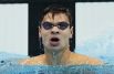 Евгений Рылов в финальном заплыве на 100 метров на спине среди мужчин на XXXII летних Олимпийских играх