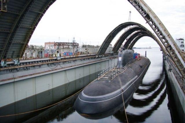 Подводный крейсер «Красноярск» спустили на воду в Северодвинске