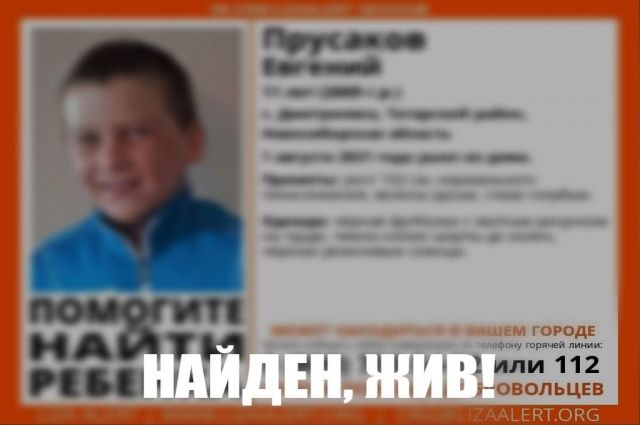 В Новосибирской области спустя двое суток нашли 11-летнего мальчика