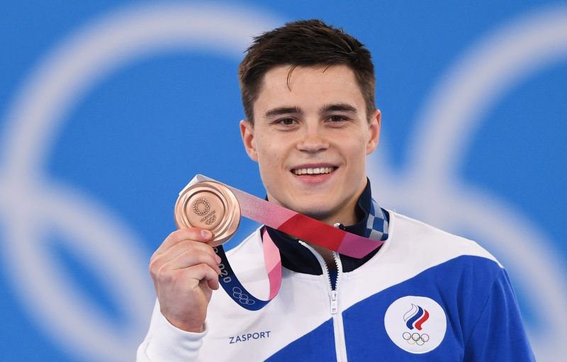 Никита Нагорный завоевал бронзу в упражнениях на перекладине на Олимпиаде в Токио