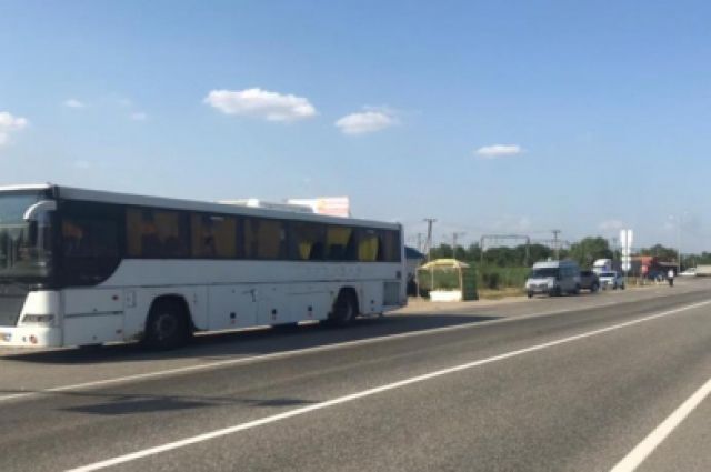 В Адыгее произошла авария с участием автобуса