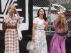 Актрисы Синтия Никсон, Кристин Дэвис и Сара Джессика Паркер на съёмках продолжения сериала «Секс в большом городе» в Нью-Йорке