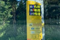 Это фото цен на бензин сделано 8 августа.