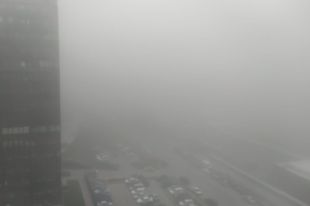 Утром 12 августа Новосибирск окутал густой туман.