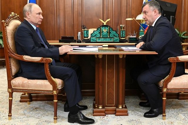 Владимир Путин провёл рабочую встречу с главой Приангарья Игорем Кобзевым