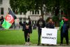 Акция протеста «Спасите Афганистан» на Парламентской площади в Лондоне против прихода к власти в Афганистане радикального движения «Талибан» (запрещено в РФ)