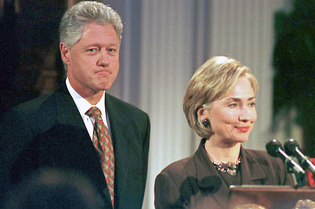 Билл и Хиллари Клинтон.