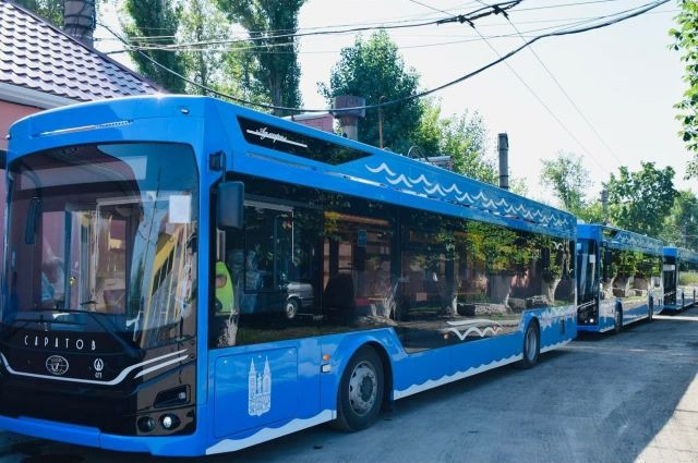 В Саратов привезли еще 7 новых троллейбусов «Адмирал»