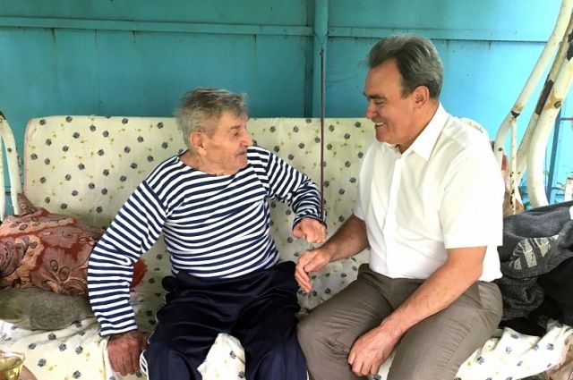 Валерий Лидин встретился с ветераном ВОВ Александром Дручковым