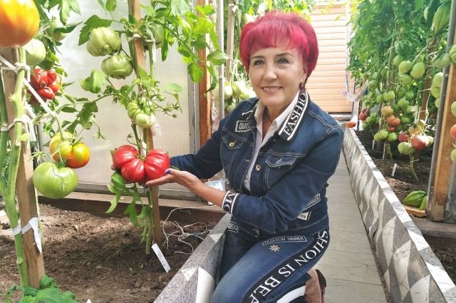Победительницей конкурса на самый крупный помидор стала известная блогер Наталья Щербинина.