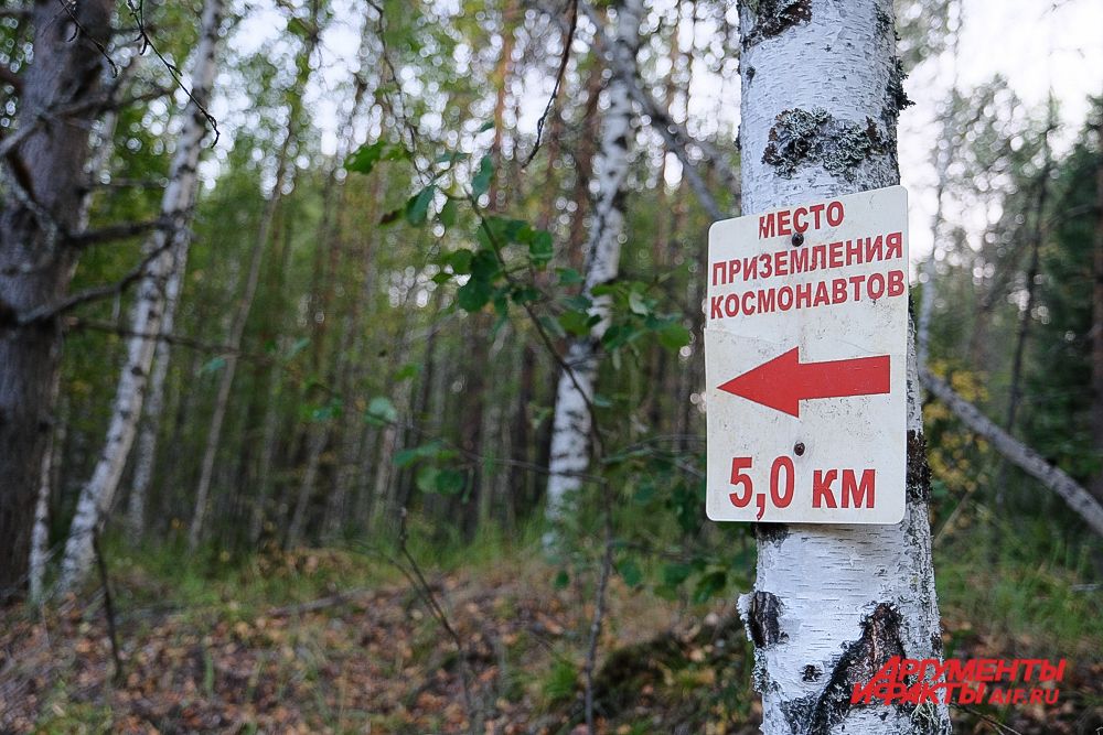 Место приземления космонавтов Беляева и Леонова в Прикамье.