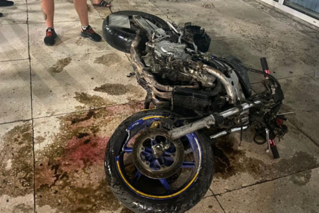 В Краснодарском крае пьяный мотоциклист врезался в стену здания