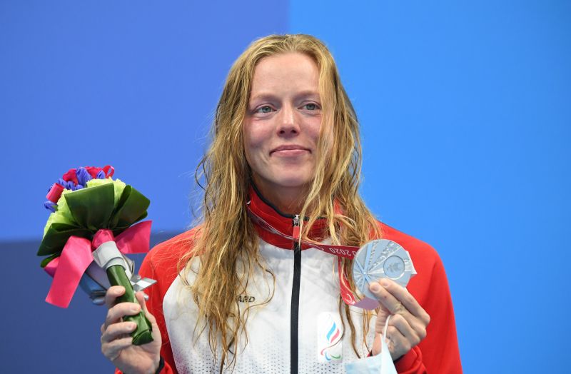 Российская спортсменка Дарья Пикалова завоевала серебряную медаль на 100 метров фристайлом среди женщин в классе S12 на XVI летних Паралимпийских играх