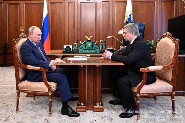 Алексей Русских доложил Президенту РФ о положении дел в Ульяновской области