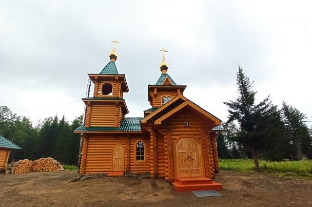 Храм на историческом месте Кежемского района, построенный лесозаготовителями/