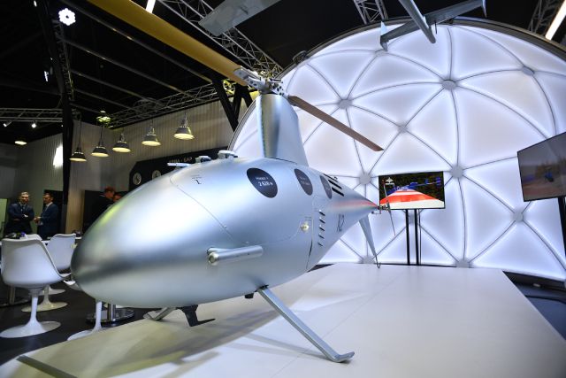 Российский беспилотный вертолет К2 «Клен», представленный на МАКС-2019 в подмосковном Жуковском.