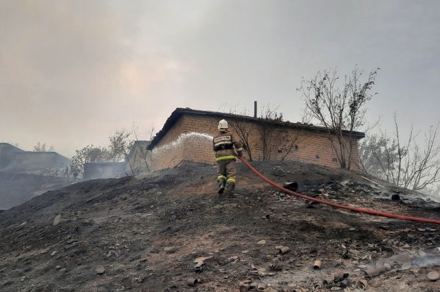В Медногорске из-за пожара введен режим ЧС муниципального характера