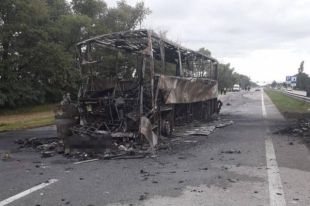 Под Житомиром автобус столкнулся с автовозом и загорелся: есть жертвы.
