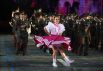 Военный оркестр Министерства обороны Мексики на торжественной церемонии закрытия XIV Международного военно-музыкального фестиваля «Спасская башня» на Красной площади в Москве