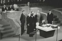 Подписание мирного договора с Японией, Сан-Франциско, 8 сентября 1951 года.