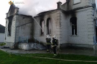 В Киевской области горела церковь